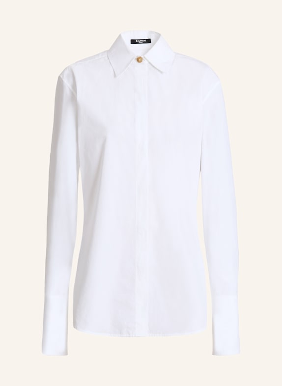 BALMAIN Hemd aus Baumwollpopeline WEISS