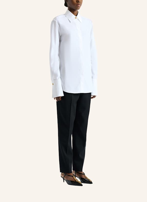 BALMAIN Hemd aus Baumwollpopeline WEISS