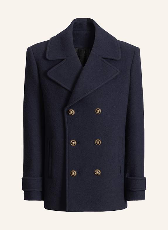 BALMAIN Caban aus Wolle BLAU