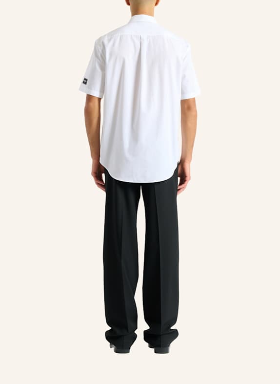 BALMAIN Balmain Paris Hemd aus Baumwollpopeline WEISS