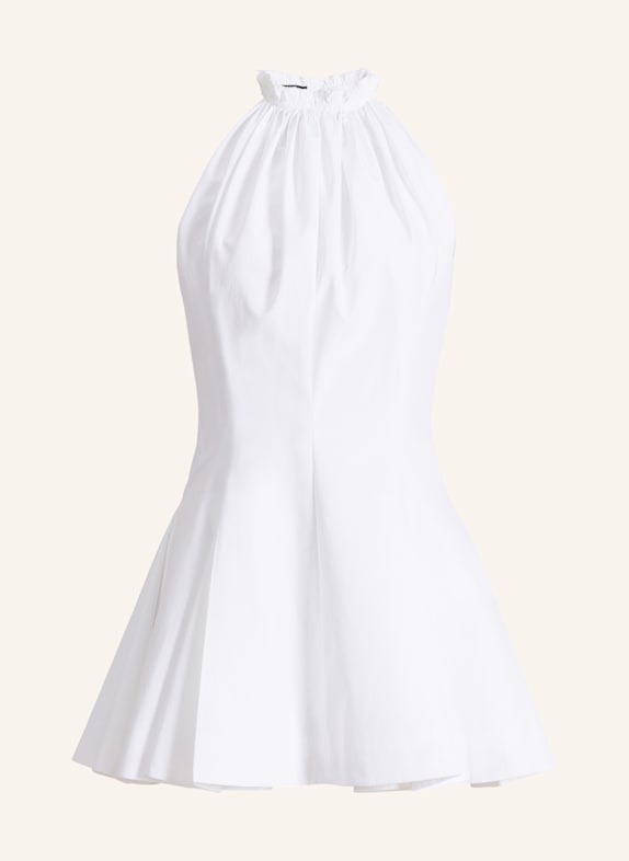 BALMAIN Kleid aus Baumwollpopeline WEISS