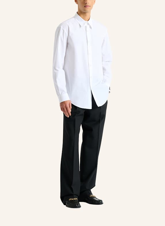 BALMAIN Balmain Paris Hemd aus Baumwollpopeline WEISS