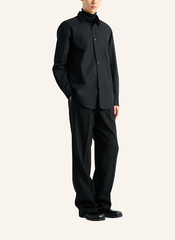 BALMAIN Balmain Paris Hemd aus Baumwollpopeline SCHWARZ
