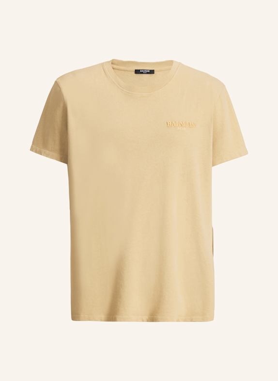 BALMAIN Besticktes Balmain Vintage T-Shirt KHAKI