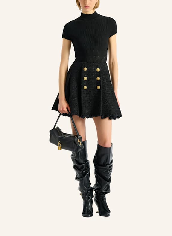 BALMAIN Tweedrock SCHWARZ