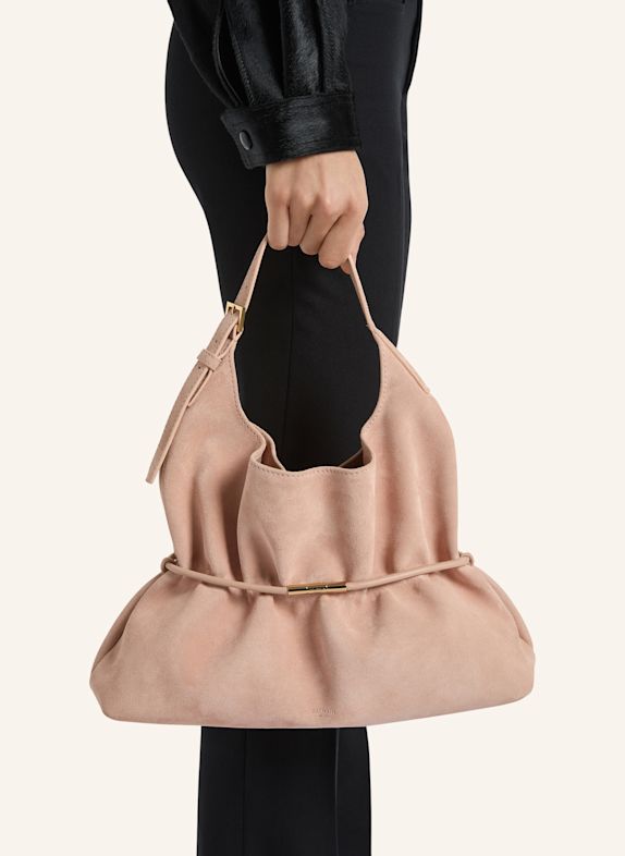 BALMAIN Mittelgroße Tasche SPHYNX aus Wildleder ROSA