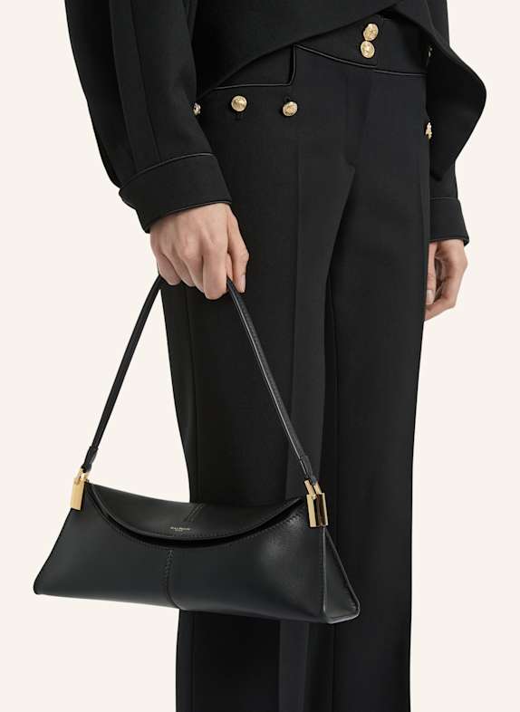 BALMAIN Kleine Tasche 64-83 aus Glattleder SCHWARZ