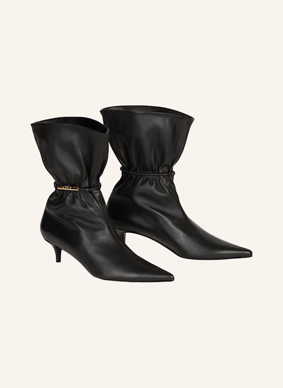 BALMAIN Stiefeletten Sphynx aus Glattleder SCHWARZ