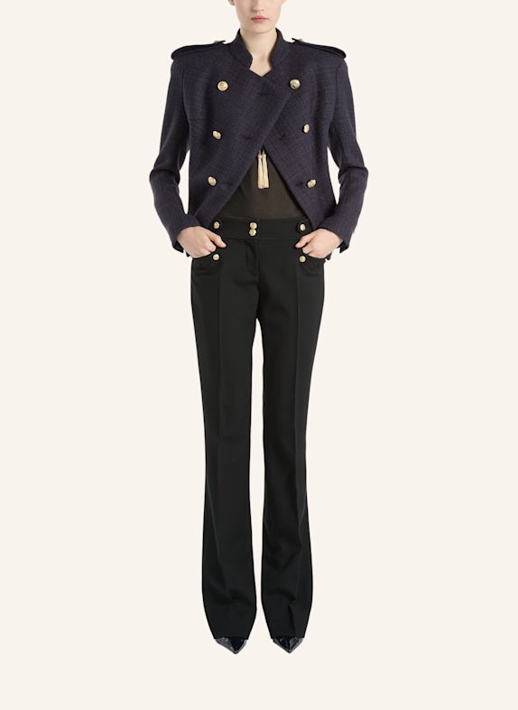 BALMAIN Tweedjacke mit sechs Knöpfen BLAU