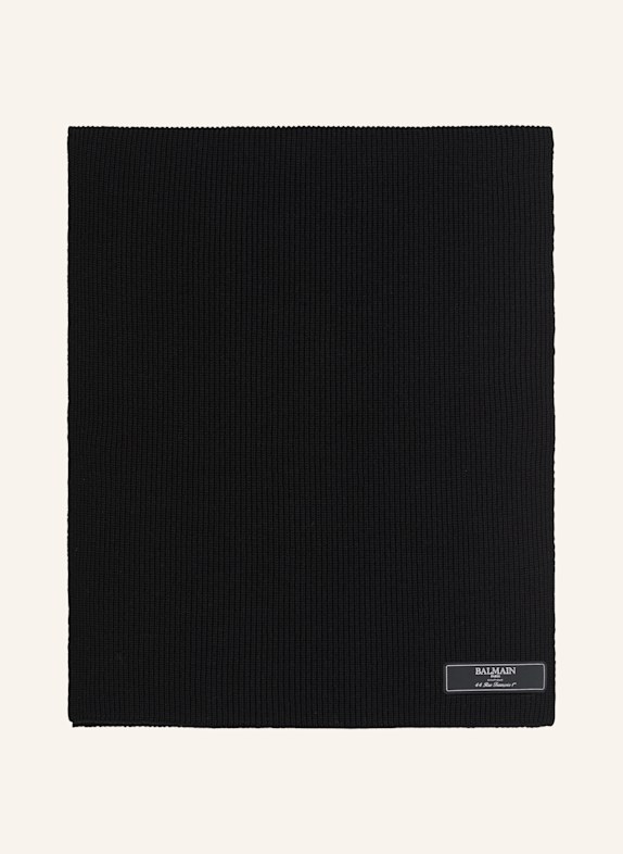 BALMAIN Balmain Paris Wollschal SCHWARZ