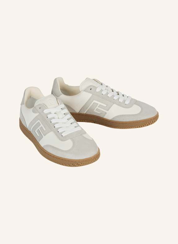 BALMAIN Balmain Swan Sneakers aus Glattleder und Wildleder GRAU