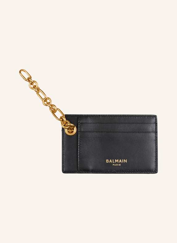 BALMAIN Pulse Kartenetui aus Monogramm-Jacquard SCHWARZ