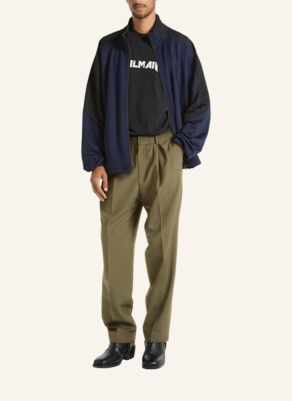 BALMAIN Wollhose mit elastischem Bund GRÜN