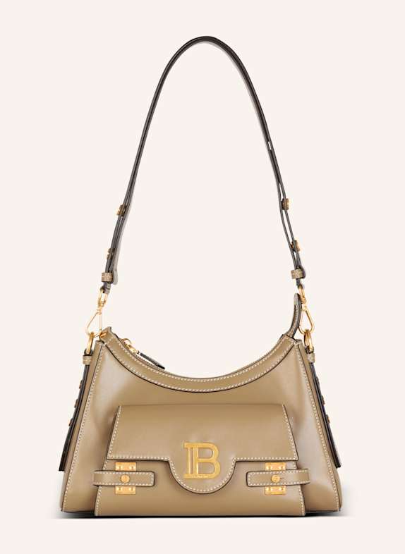 BALMAIN Tasche B-Buzz Hobo aus Kalbsleder BRAUN