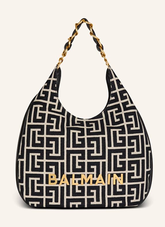 BALMAIN Hobo-Bag 1945 SOFT SCHWARZ