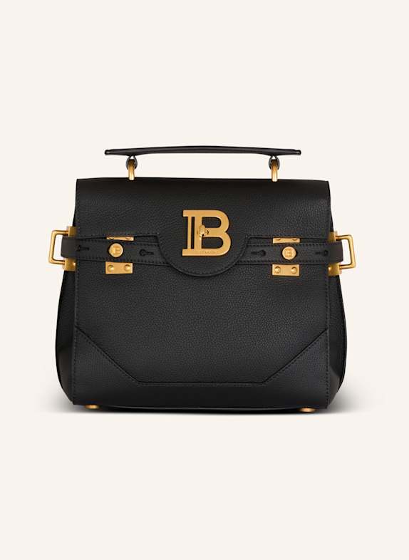 BALMAIN Tasche B-Buzz 23 aus genarbtem Leder SCHWARZ