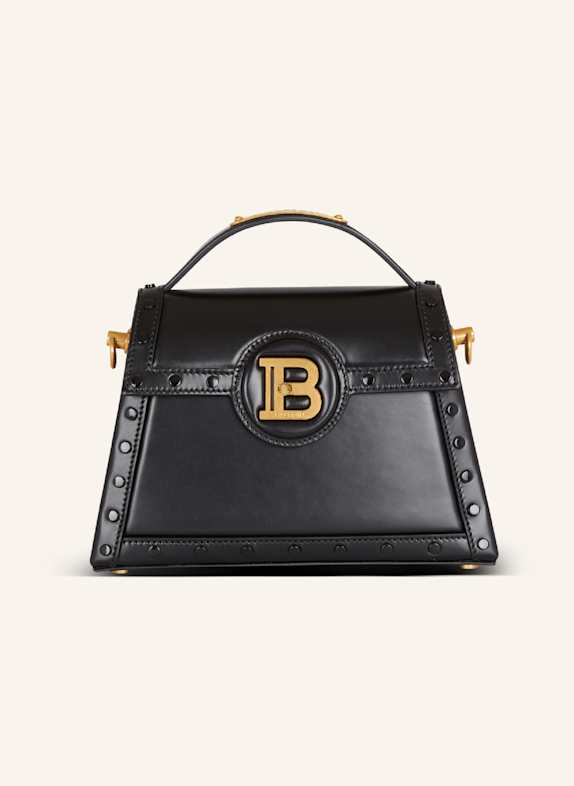 BALMAIN Tasche B-Buzz Dynasty aus Leder Box SCHWARZ