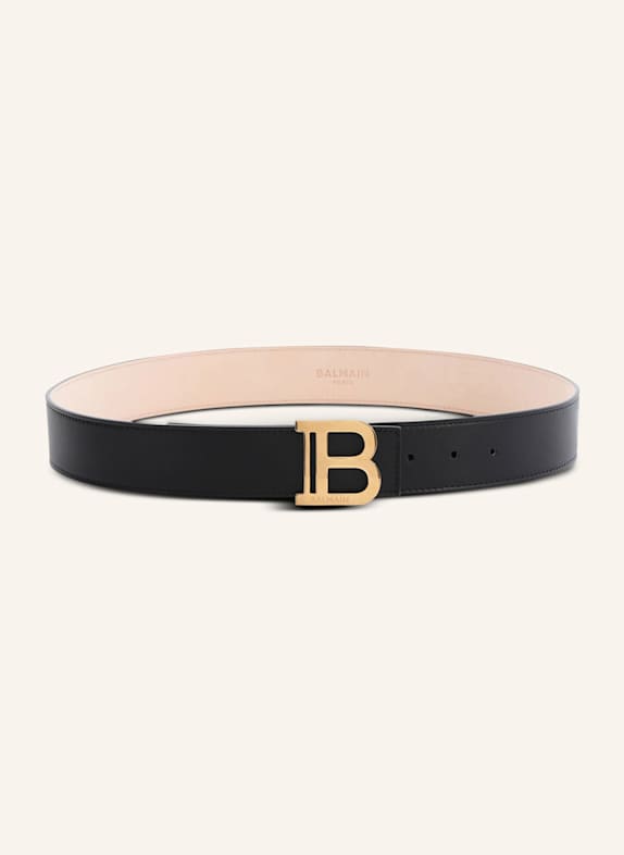 BALMAIN Ledergürtel B-BELT SCHWARZ