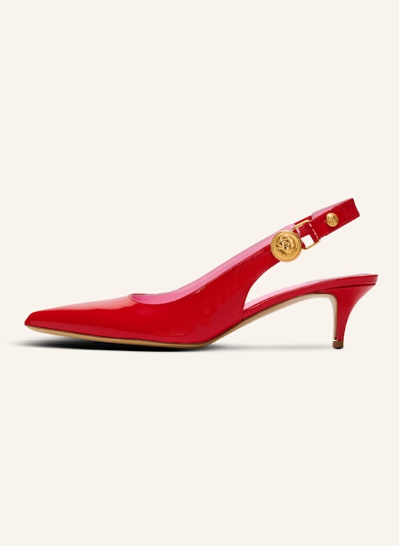 BALMAIN Kitten Slingbacks Eva aus Lackleder ROT