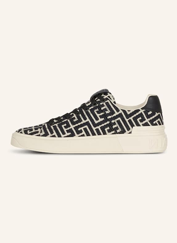 BALMAIN Sneakers B-Court mit Jacquard-Monogramm SCHWARZ