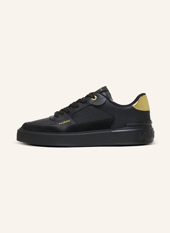 BALMAIN Sneakers B-Court Flip aus Kalbsleder SCHWARZ