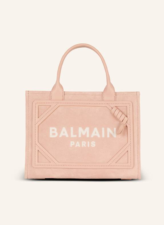 BALMAIN Kleiner Shopper B-Army aus Wildleder BEIGE