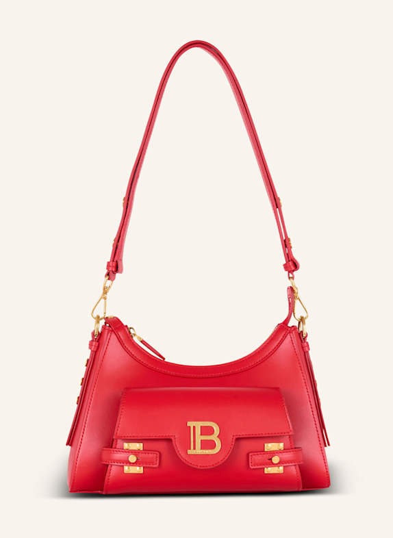 BALMAIN Tasche B-Buzz Hobo aus Kalbsleder ROT