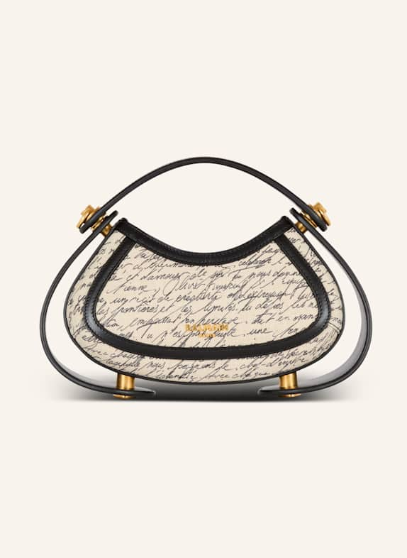 BALMAIN Kleine Tasche Jolie Madame mit „Lettre d'amour“-Print WEISS