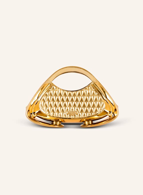 BALMAIN Mittelgroße gesteppte Tasche Jolie Madame GOLD