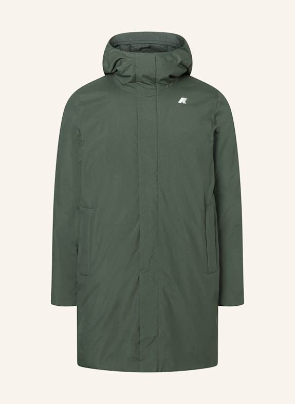 K-WAY Winterjacke THOMAS WARM OTTOMAN DUNKELGRÜN