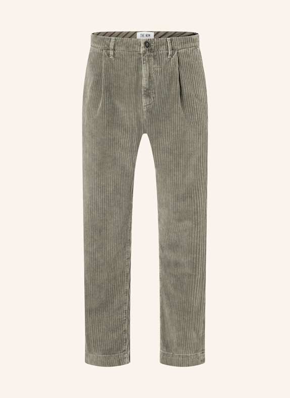 THE.NIM STANDARD Hose CORD CHINO LOOSE GRÜN