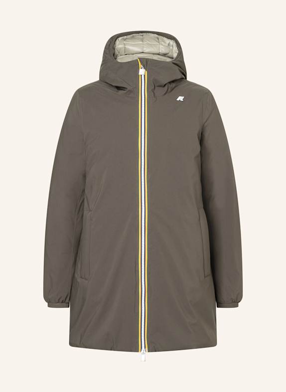 K-WAY Winterjacke SOPHIE ST THERMO DOUBLE zum Wenden SCHWARZ/ GRÜN