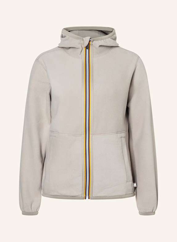 K-WAY Winterjacke LINN VELOUR POLAR DOUBLE zum Wenden BEIGE