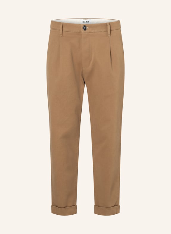 THE.NIM STANDARD Hose TWILL CHINO LOOSE BRAUN/ BEIGE