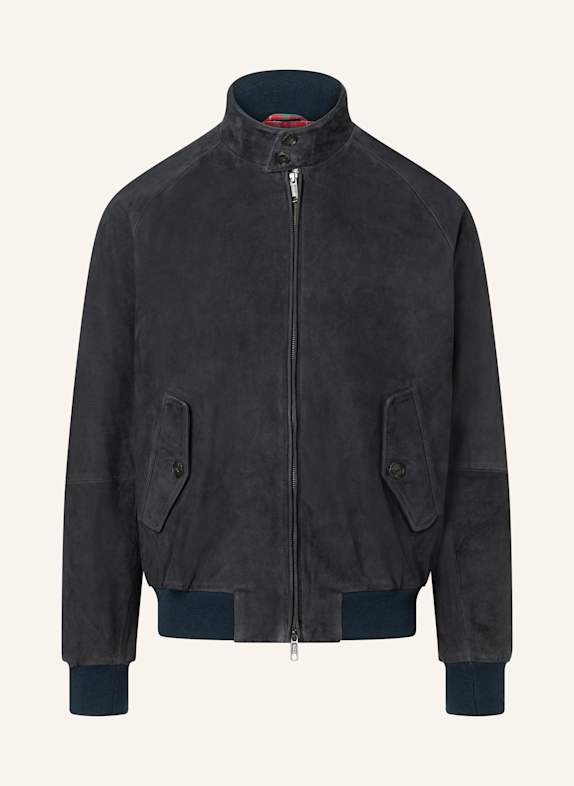 BARACUTA Jacke G9 HARRINGTON SUEDE BLAU