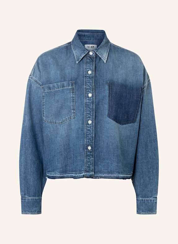 THE.NIM STANDARD Hemd WOMAN BOXY SHIRT HELLBLAU