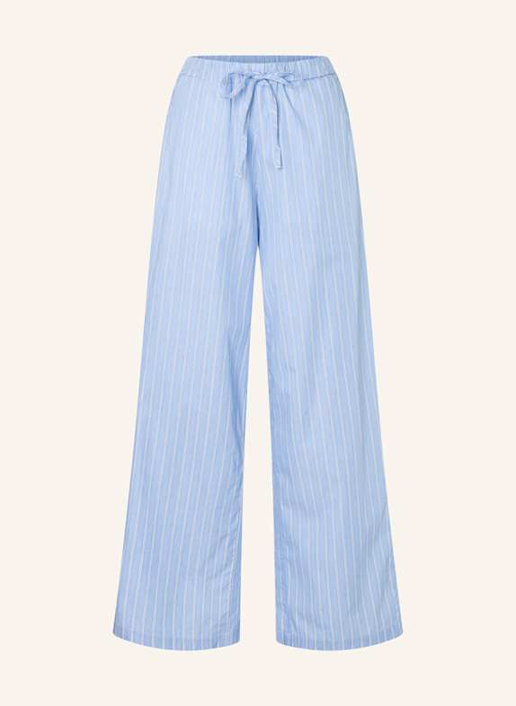 THE.NIM STANDARD Hose WOMAN STRING PANTS COTTON HELLBLAU