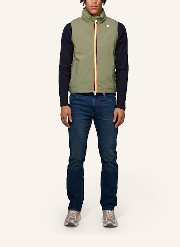 K-WAY Funktionsweste VALEN STRETCH NYLON JERSEY GRÜN