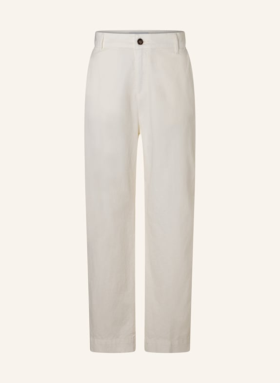 THE.NIM STANDARD Hose CHINO FLAT FRONT WEISS