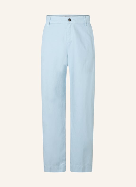 THE.NIM STANDARD Hose CHINO FLAT FRONT HELLBLAU
