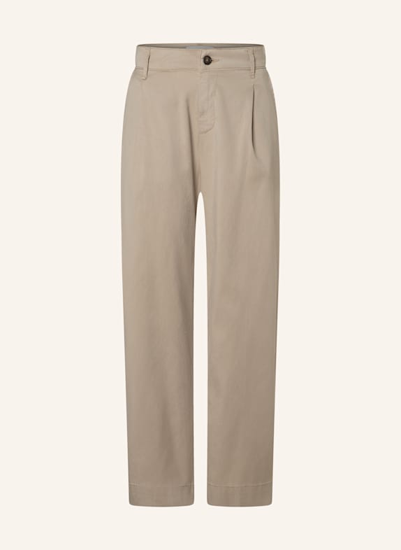 THE.NIM STANDARD Hose CHINO PINCE FRONT HELLBRAUN
