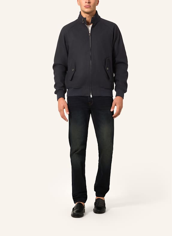 BARACUTA Jacke G9 MELTON WOOL JACKET BLAU