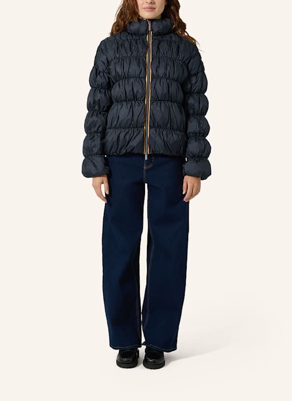 K-WAY Winterjacke FRAYN MAXI RUFFLES BLAU