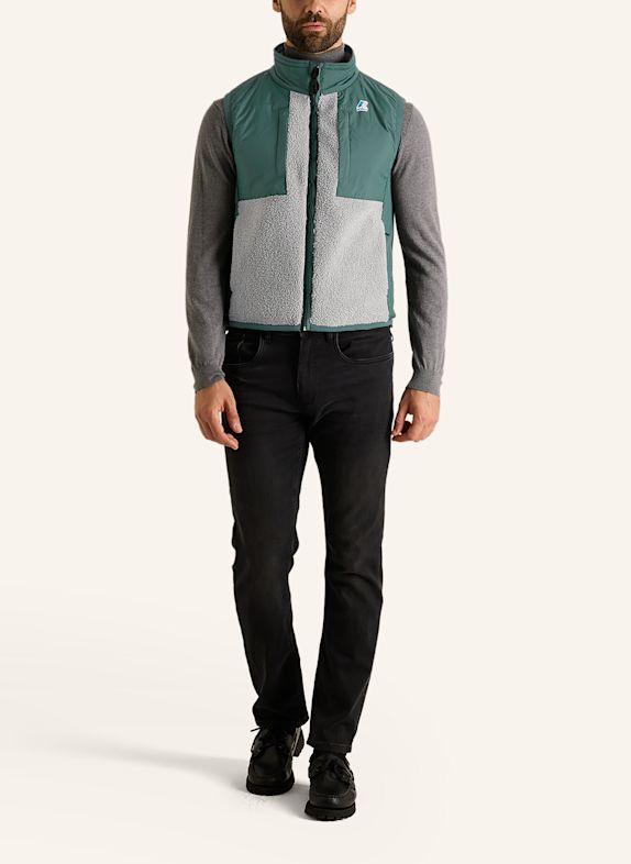 K-WAY Funktionsweste VITAL 4.0 ORSETTO DUNKELGRÜN / GRAU