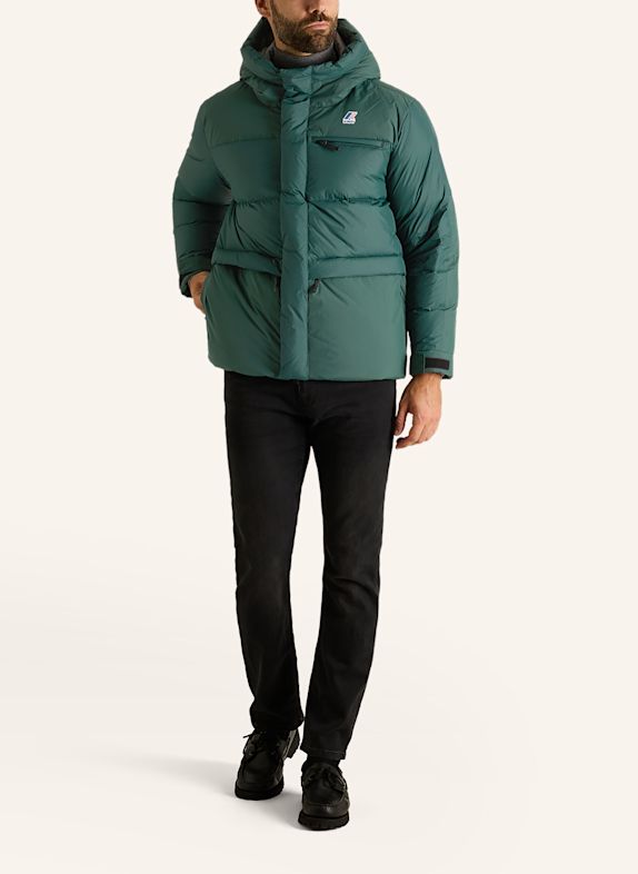 K-WAY Winterjacke LE VRAI 4.0 AURELE HEAVY WARM DUNKELGRÜN