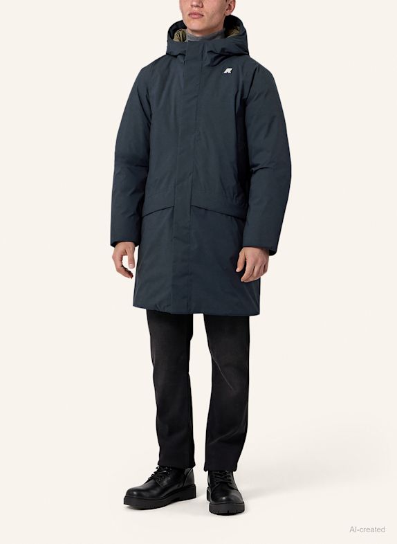 K-WAY Winterjacke JARNO ST THERMO DUNKELBLAU / DUNKELGRÜN