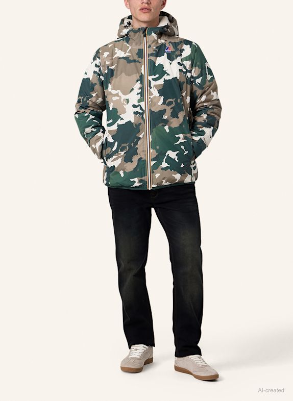 K-WAY Funktionsjacke CLAUDE ORSETTO GRAPHIC GRÜN