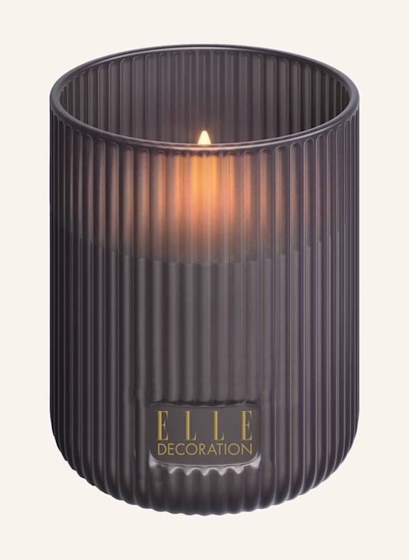 ELLE Decoration LED Kerze BELLEVILLE TAUPE/ DUNKELBRAUN/ GRAU