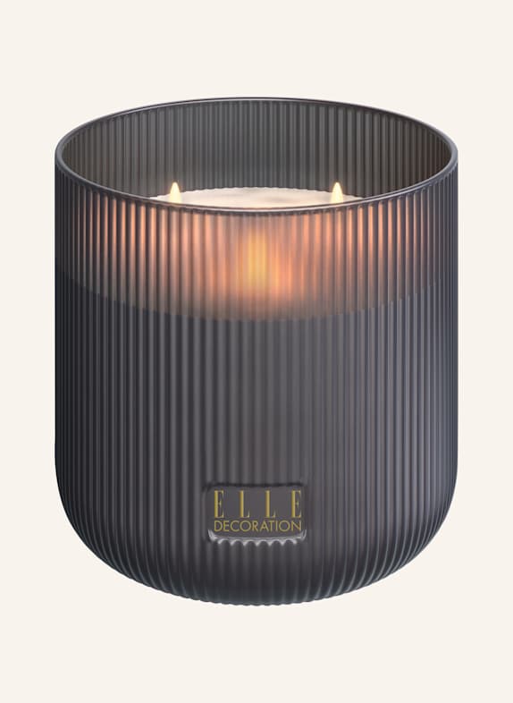 ELLE Decoration LED Kerze BELLEVILLE TAUPE/ DUNKELBRAUN/ GRAU