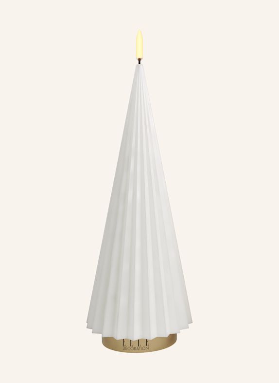 ELLE Decoration BOREAL L LED Candle WHITE